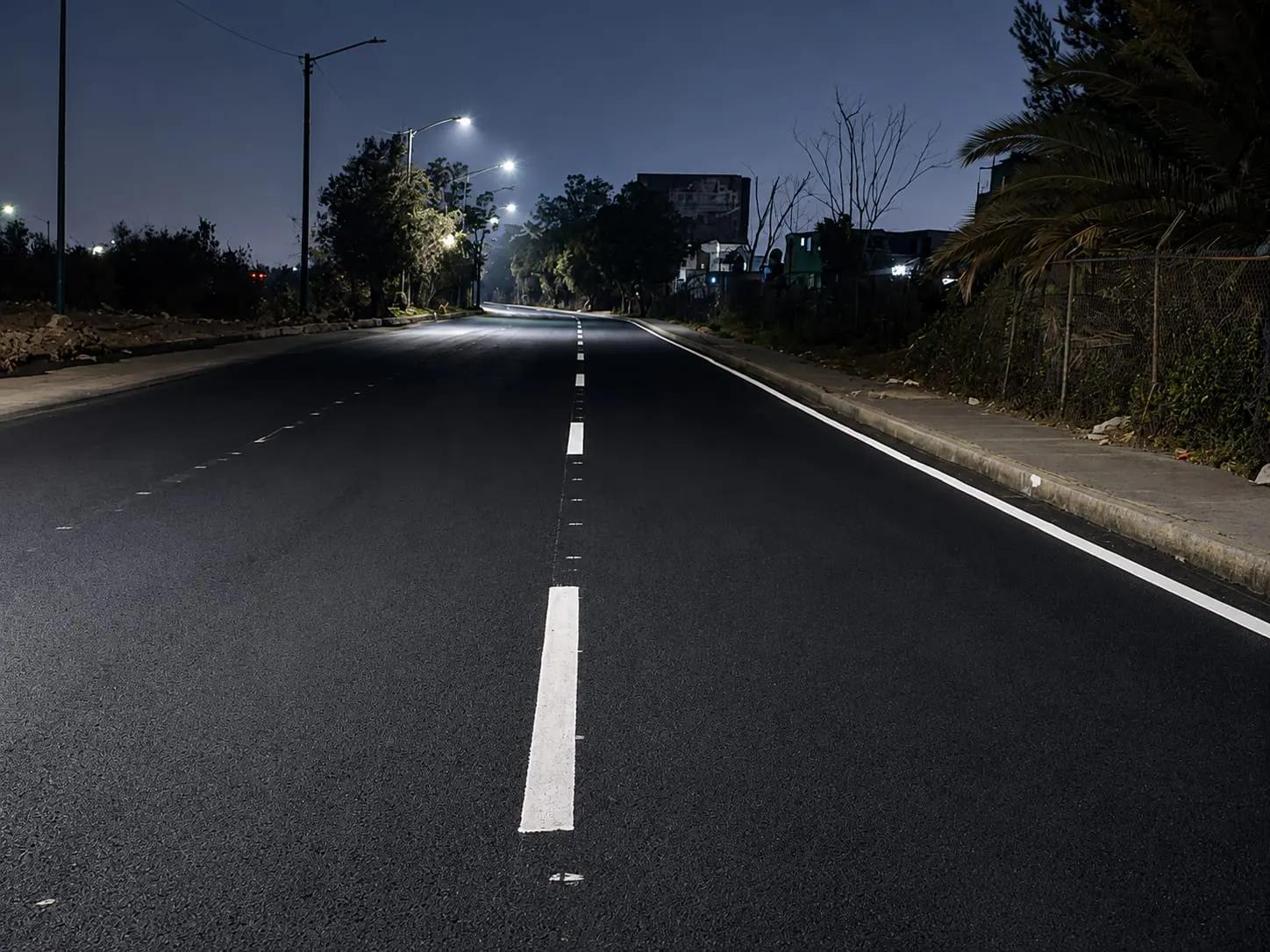 Vialidad urbana terminada